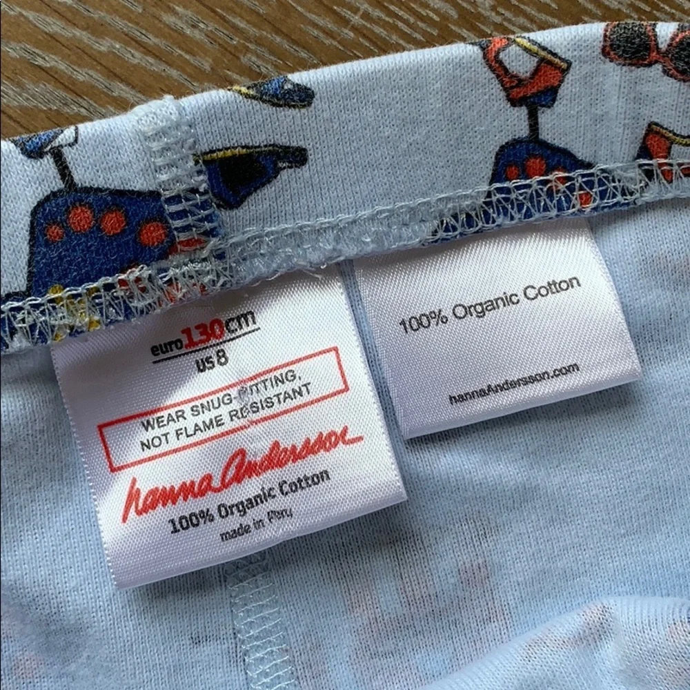 HANNA ANDERSSON Boy’s Blue Pajama Shorts Bottom 8